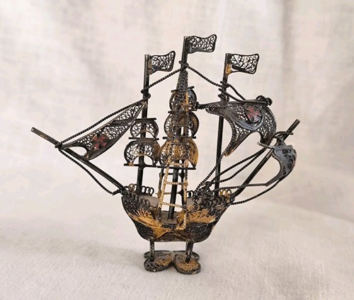 Altes filigranes schiff silber - filigranes,