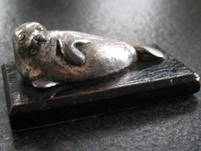 Figur Silber 835 Robbe auf