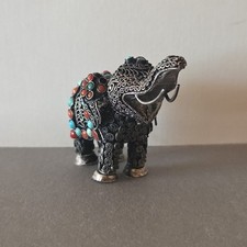 Miniatur Silber Elefant Mit
