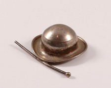 Silberfigur Silber 800 Hut mit