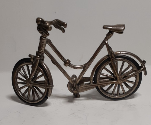 Figur fahrrad silber 800 - figur,