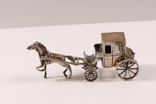 Silberfigur silber 925 kutsche - silber,