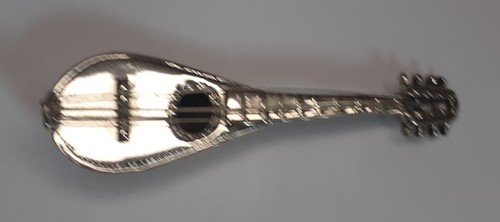 Figur mandoline silber 800 - mandoline,