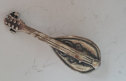 Figur mandoline silber 800 - silber,