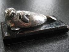 Figur Silber 835 Robbe auf