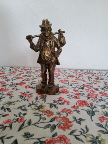 Messingfigur wanderbursche - messingfigur,