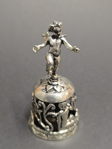 800 silber miniatur - miniatur, glocke