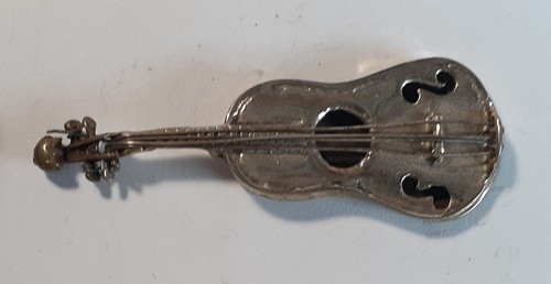 Figur gitarre silber 800 - figur,