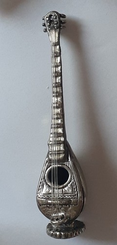 Figur mandoline silber 800 - silber,