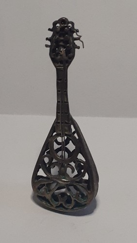 Figur mandoline silber - figur,