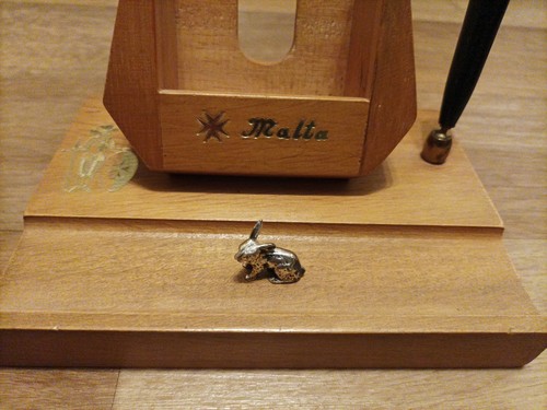 Echtsilber miniatur hase - echtsilber, miniatur,