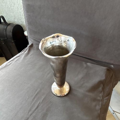 Silberfarbene dekovase vase - silberfarbene, dekovase/vase