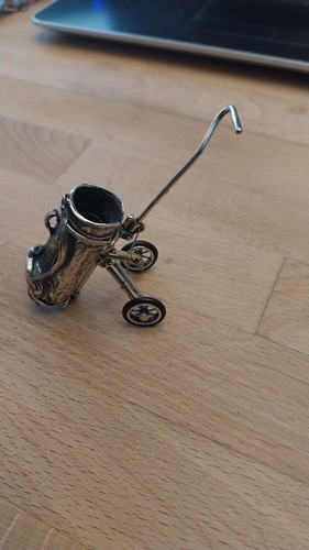 Figur silber golftasche - figur, 37,6