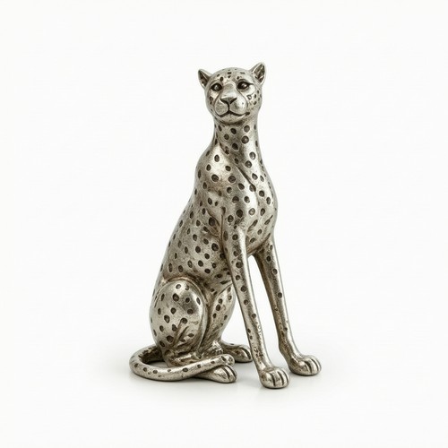 Dekofigur silber skulptur - dekofigur,