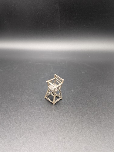 Miniatur silber hochstuhl 800 - miniatur,