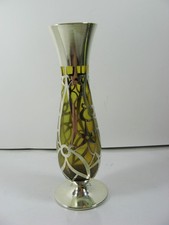 Vase Rauchglas m. Silbermontur