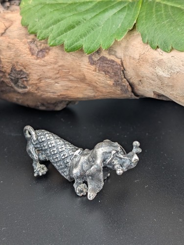 Figur silber 800 miniatur - miniatur, hund